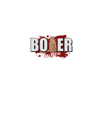 Bober Kurwa model albastru jeanși pe tricou