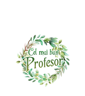 Cel mai bun profesor model alb pe tricou