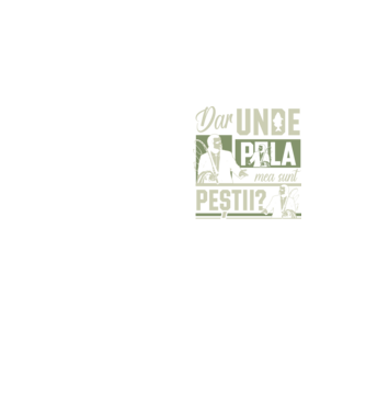 Dar unde p la mea sunt peștii model galben neon pe tricou