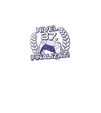 Nivel 37 finalizat! model negru pe tricou