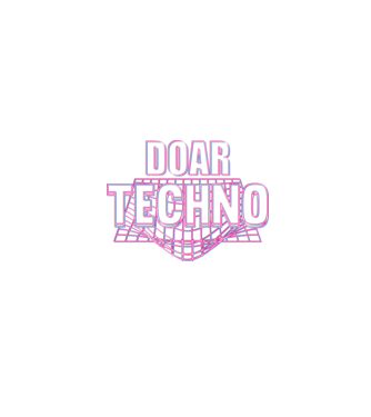 Doar techno model negru pe tricou