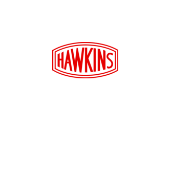 hawkins stranger things model negru pe tricou