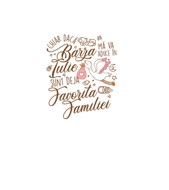 Favorita familiei IULIE model alb pe tricou