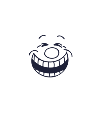 Funny Face Smiley model alb pe tricou