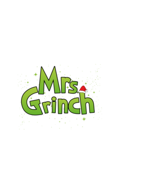 Grinch Family Mrs Grinch model alb pe tricou