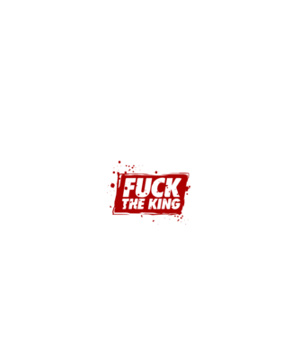 Fuck the king model negru pe tricou