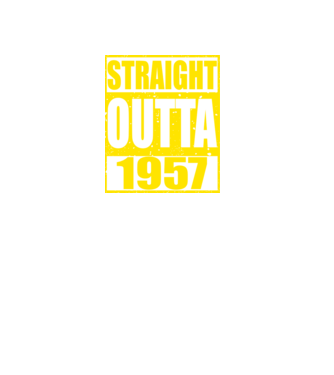 Straight Outta - 1957 model roșu pe tricou