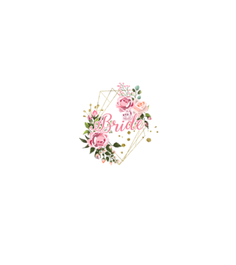 BRIDE roses floral model alb/roșu pe tricou