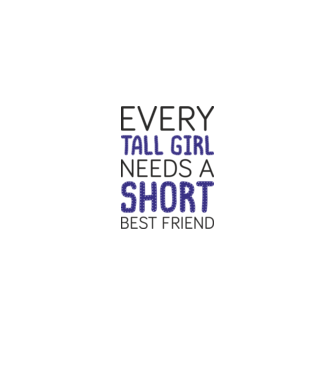 Short Freind model alb pe tricou