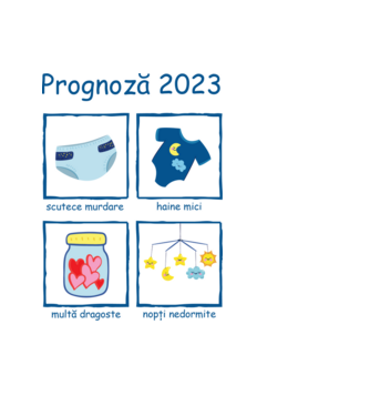 Prognoză 2023 model negru pe tricou