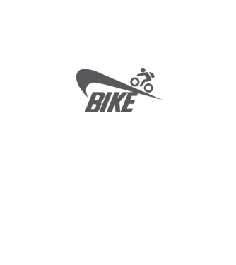 Bike logo model alb pe tricou