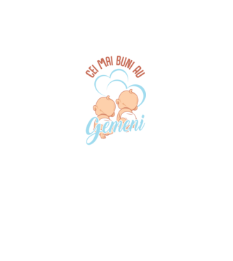 Cei mai buni au gemeni model alb pe tricou