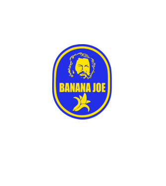 Banana Joe model alb pe tricou