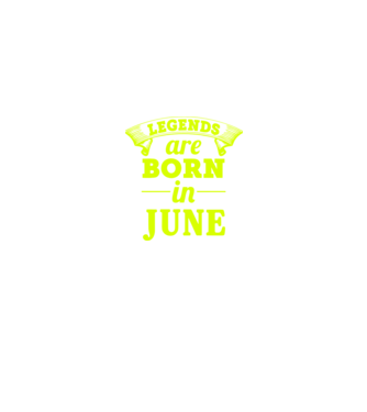 Legends are born in June model negru pe tricou