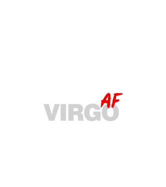 VIRGO as fuck model negru pe tricou