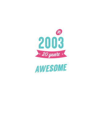 Made in 2003 model negru pe tricou
