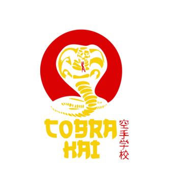 cobra kai japan logo model alb pe tricou