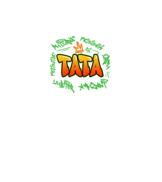 Graffiti tata model negru pe tricou