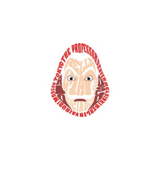 money heist logo names model negru pe tricou