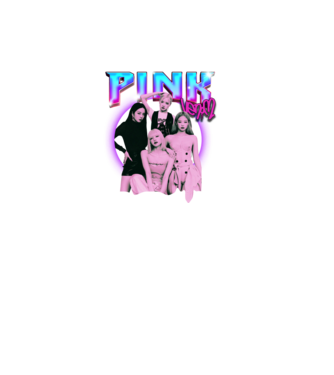 BLACKPINK pink venom model negru pe tricou