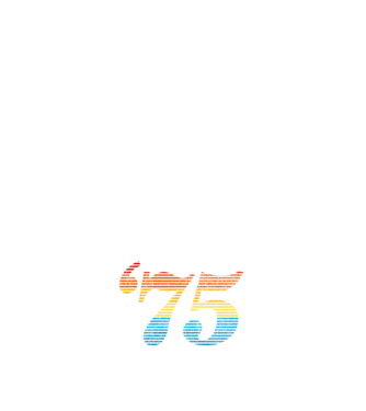 Retro Birthday 1975 model alb pe tricou