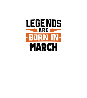 Legends are born in March model galben neon pe tricou