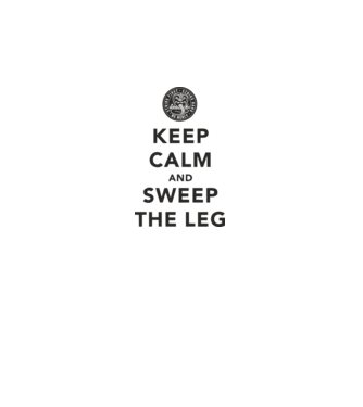 Keep calm and weep the leg cobra kai model alb pe tricou