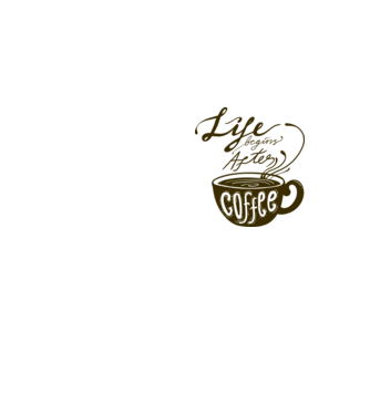 Life begins after coffee model galben neon pe tricou