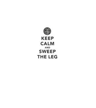 Keep calm and weep the leg cobra kai model alb pe tricou