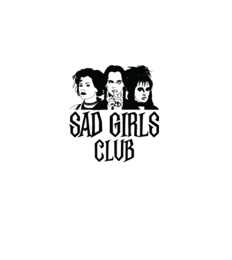  Sad Girls Club model alb pe tricou