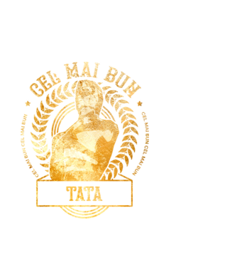 Cel mai bun tată model alb pe tricou