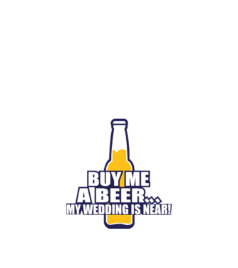 buy me a beer model alb pe tricou