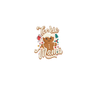 Cookie mamă model alb pe tricou