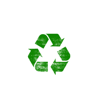 RECYCLE model negru pe tricou