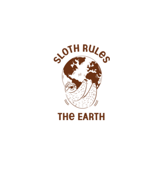 Sloth rules the world model alb pe tricou