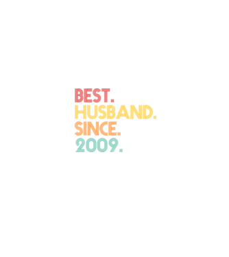 best husband since 2009 retro model negru pe tricou