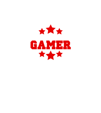 Natural born gamer model negru pe tricou