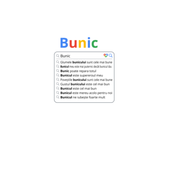 căutare Google Bunic model negru pe tricou