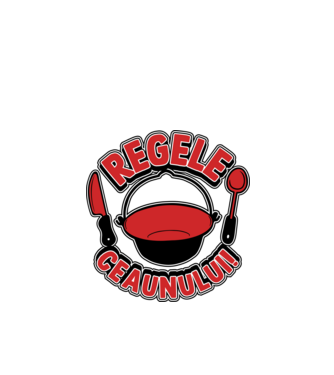 Regele - ceaunului! model alb pe tricou