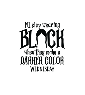  ill stop wearing black model alb pe tricou