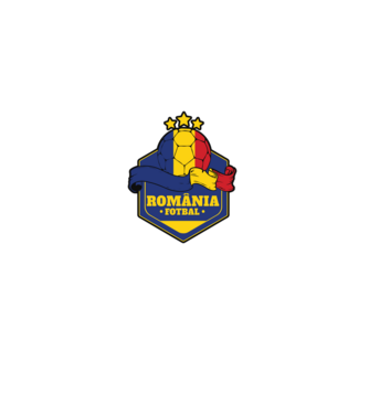 România Fotbal model alb pe tricou