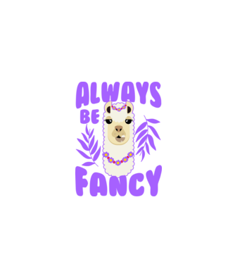 Always be fancy model negru pe tricou