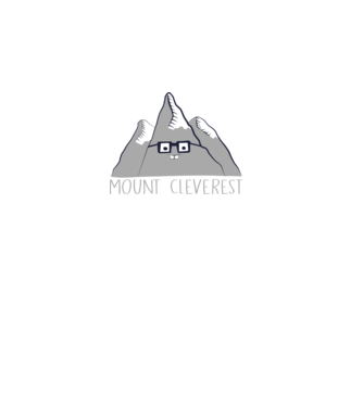 Mount cleverest model negru pe tricou