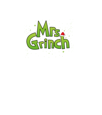 Grinch Family Mrs Grinch model negru pe tricou