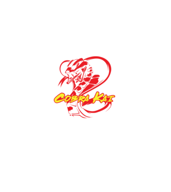 cobra kai simple model negru pe tricou
