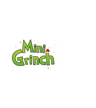Grinch Family Mini Grinch model negru pe tricou