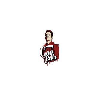 ciao bella berlin model alb pe tricou