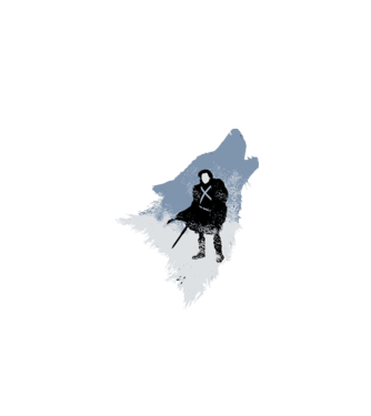 The Wolf model turcoaz pe tricou