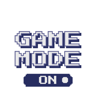 Gamer - Game mode on model alb pe tricou
