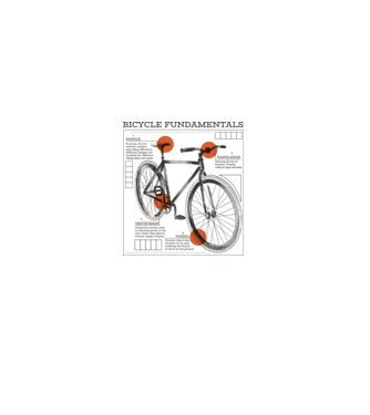 Bicycle fundamentals model gri pe tricou